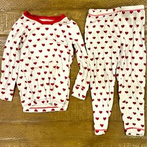 Kickee Pants 3T “Hearts” pajamas